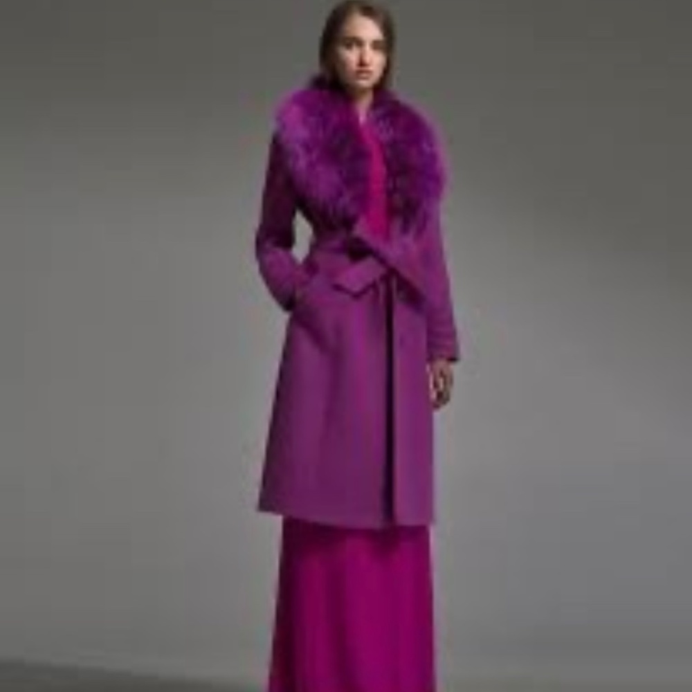 Sentaler long coat with detachable fur “Brand New” - Picture 2 of 3